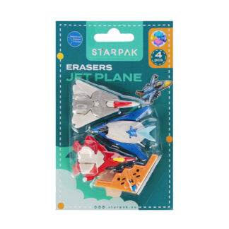 ERASERS 3D PUZZLE 4 PCS JET PLANE