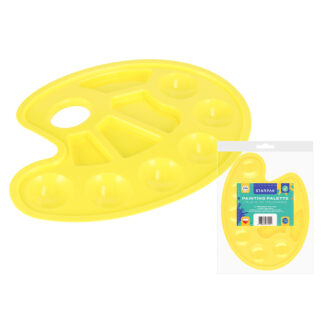 PLASTIC PAINTING PALETTE PASTEL YELLOW