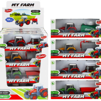 MY FARM - FARMER CAR DIE CAST DISP 17CM