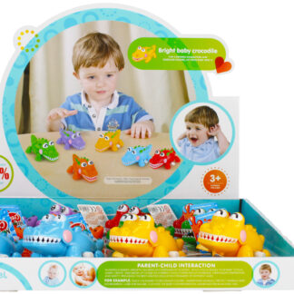 ANIMALS - CARTOON wind up CROCODILE DISP 10CM