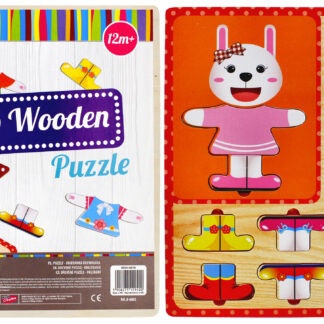 BABY TOYS - WOODEN PUZZLE 10PCS CLOTHES PCV 30X30