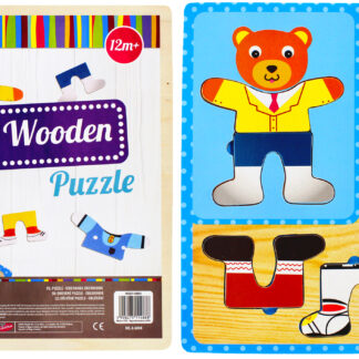 BABY TOYS - WOODEN PUZZLE 8PCS CLOTHES PCV 30X30