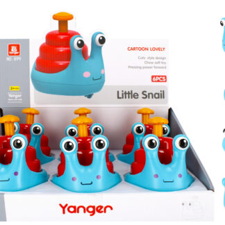 ANIMAL WITH LIGHT - CARTOON pull SNAIL 11CM MC DISP 11CM