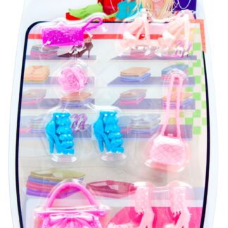 NELLA SHOES AND ACCESS. FOR DOLL B/C DISP 14X25