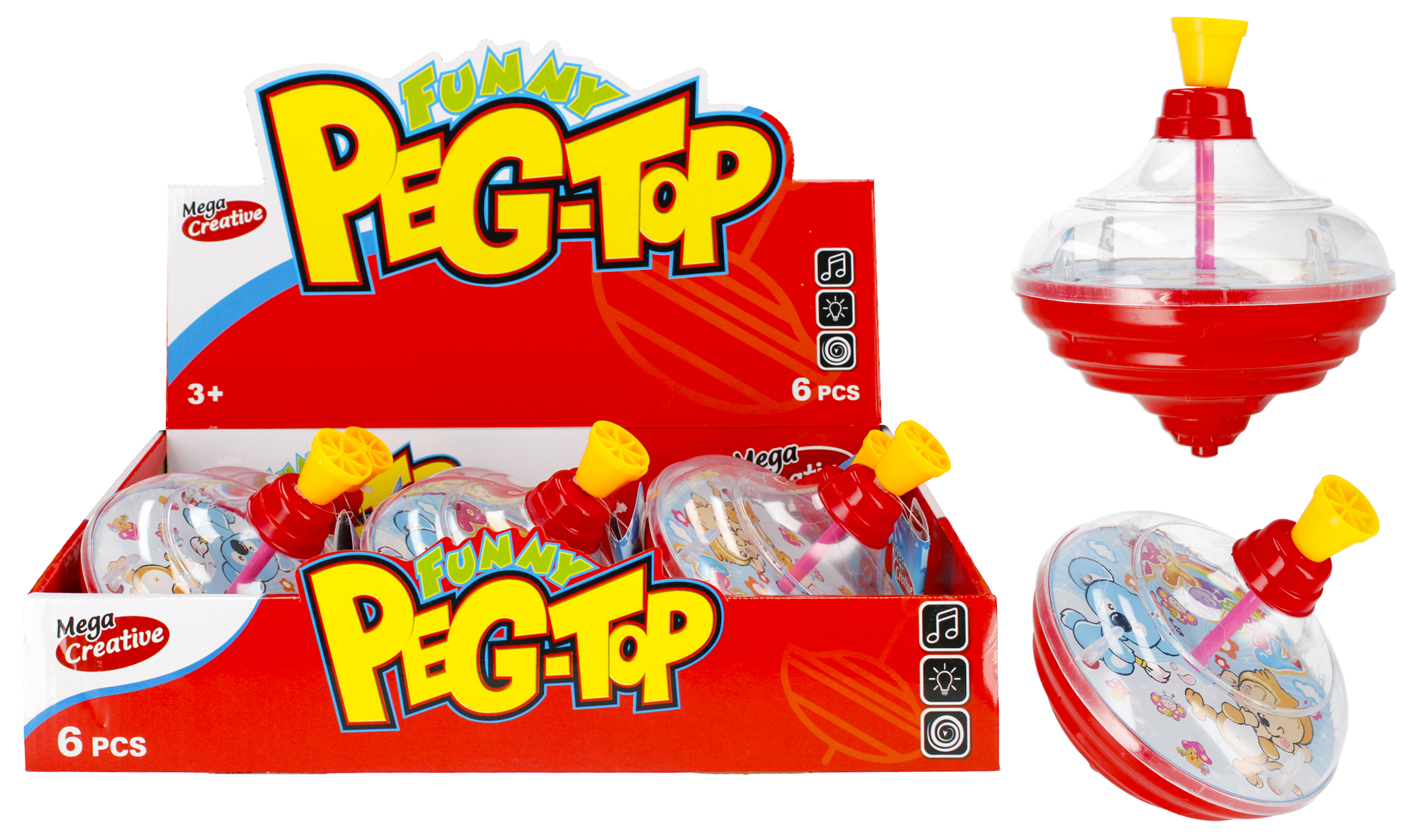 BABY TOYS - TOP B/O 14CM DISP 14CM