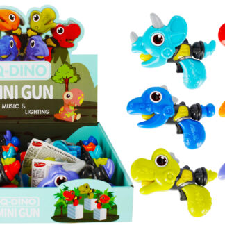 GUN- MINI GUN DINO B/O DISP 14X10