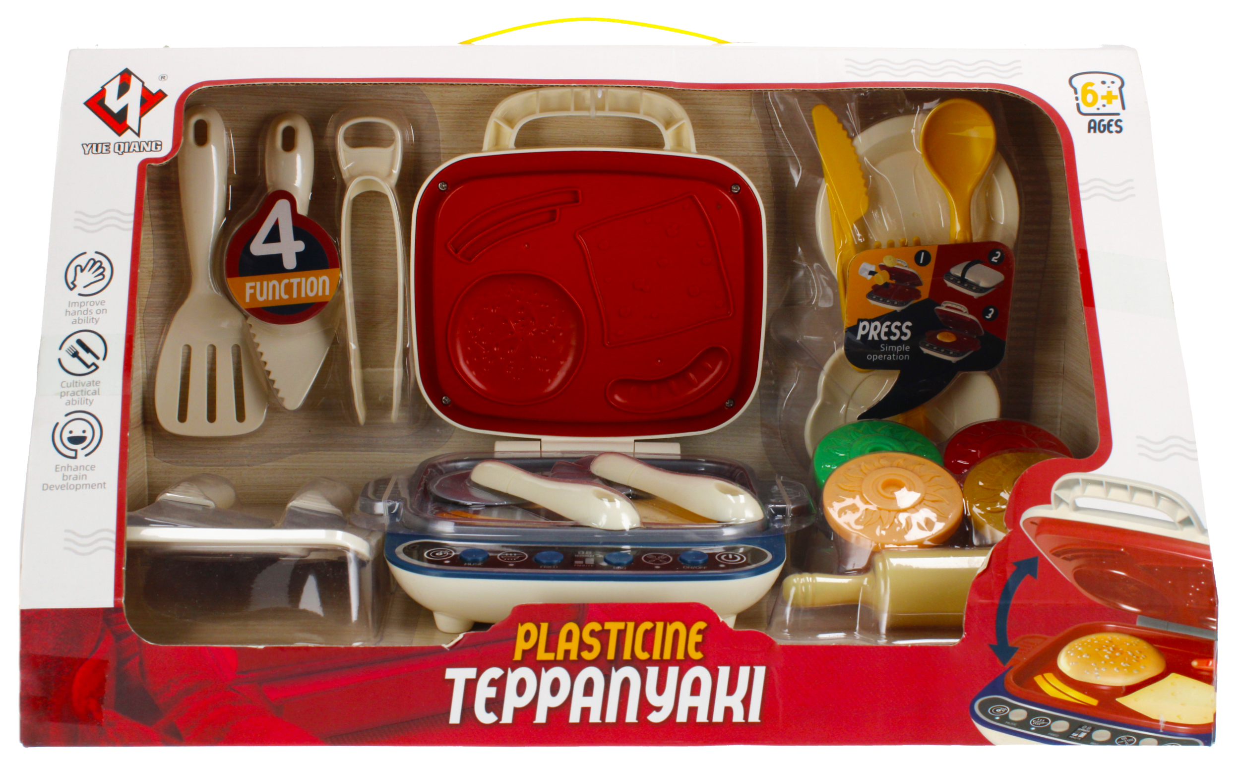 COLOUR DOUGH REAL SET + ACCESS. B/O GRILL 43X24X21