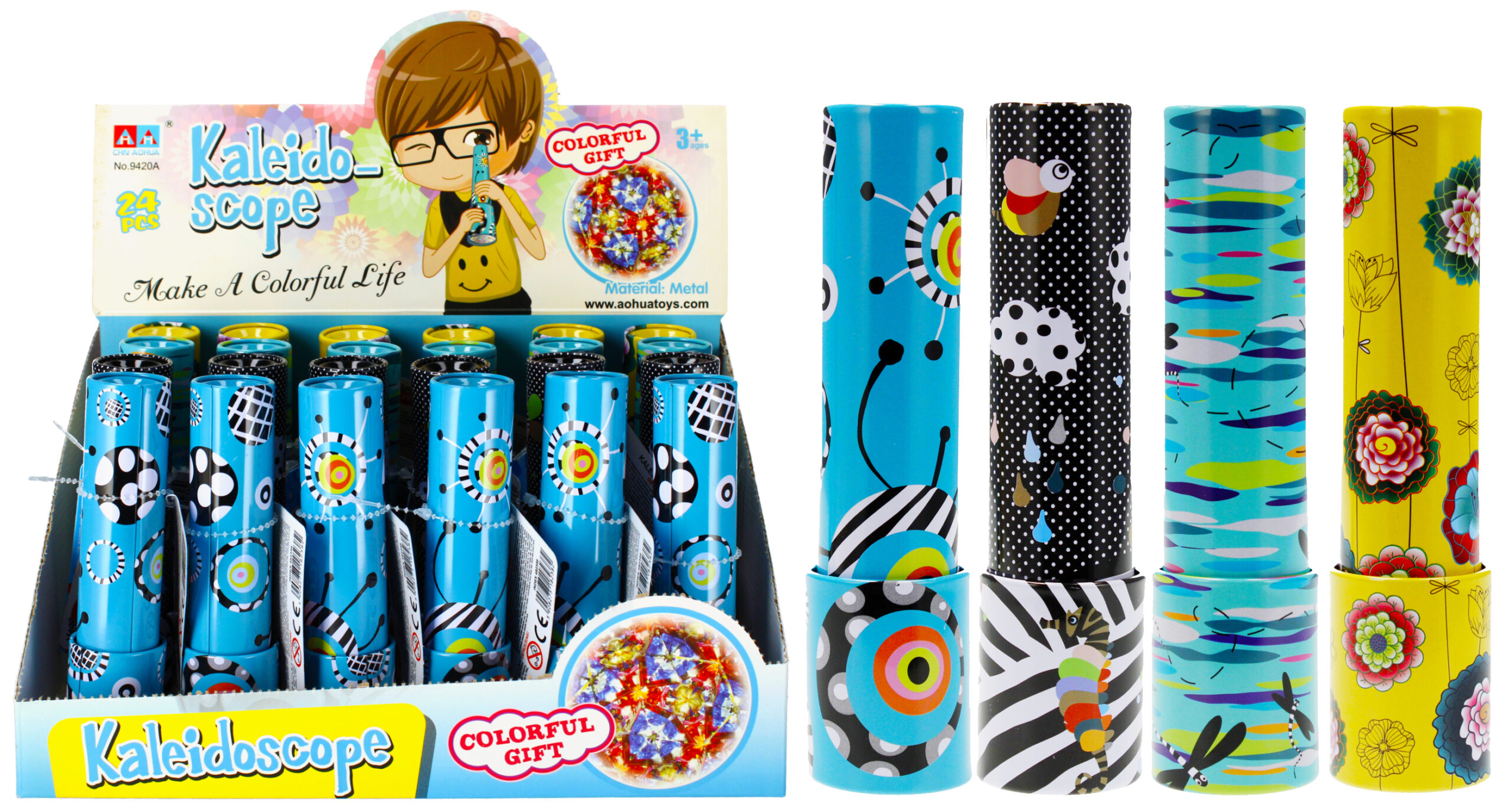 KALEIDOSCOPE MET DISP 14X4