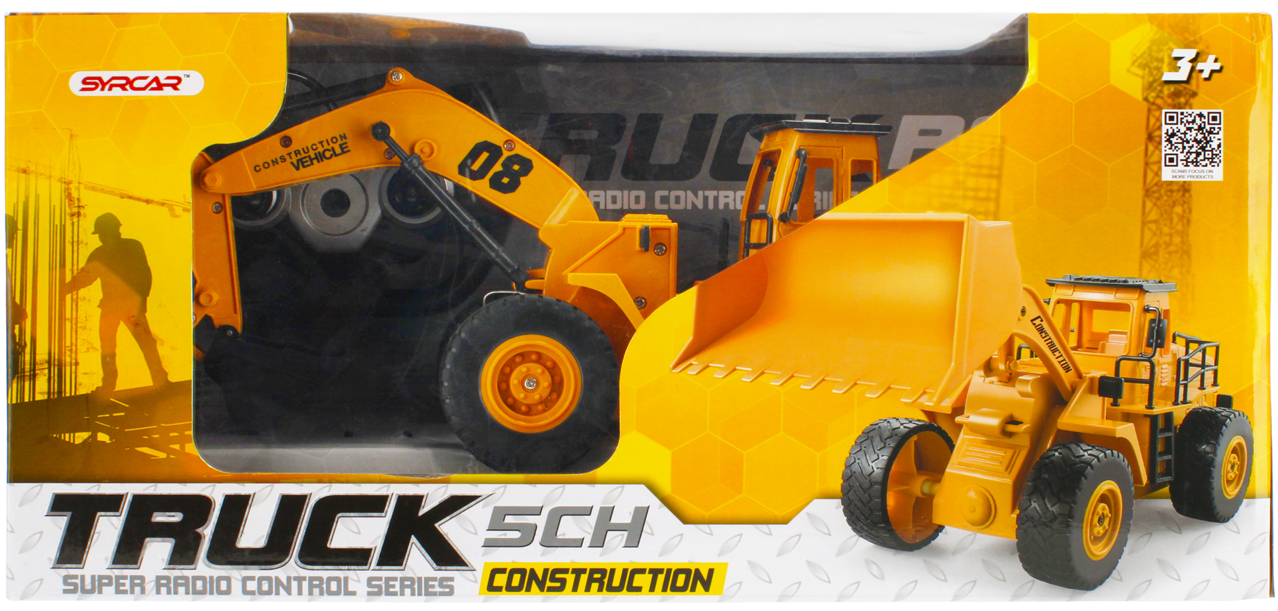 CAR - CONSTRUCTION CAR R/C FF (EXCAVATOR) WB 37X20X16