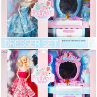 DRESSER B/O + DOLL 47X33X12