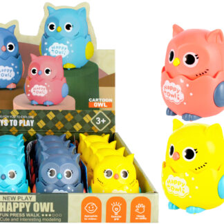 ANIMALS - CARTOON wind up OWL 7CM