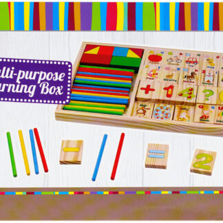 BABY TOYS EDUCATION WOODEN SET COLOUR BOX 23X16X2