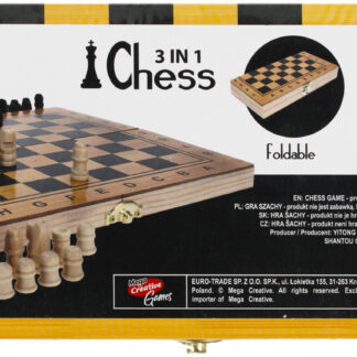 MC GAMES CHESS WOODEN CHESS PVC BAG 23X12X4