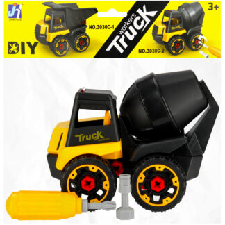 CAR - CONSTRUCTION CAR DIY SET (CONCRETE MIXER) PBH 23X21X13