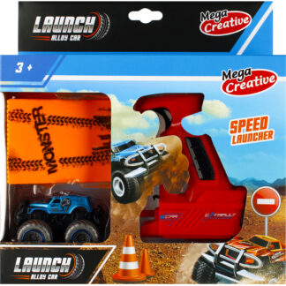 MY CITY CAR - OFF ROAD CAR SET WITH LAUNCHER WB 25X26X7