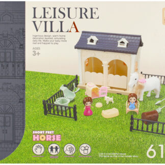 HOUSE SET + ACCESS.-  DIY SET 61PCS BOX 36X28X7