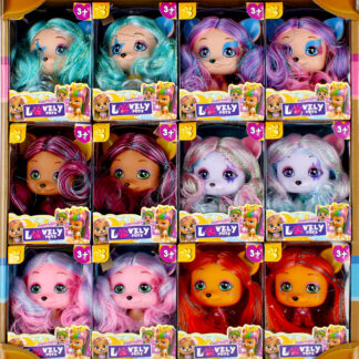 DOLL CUTE DOG 7CM 8X11X6 MIX6 MC DISP   12/180/360