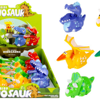 ANIMALS - CARTOON pull DINO B/O DISP  11CM