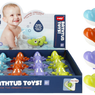 BATH TOYS wind up CROCODILE DISP  10CM