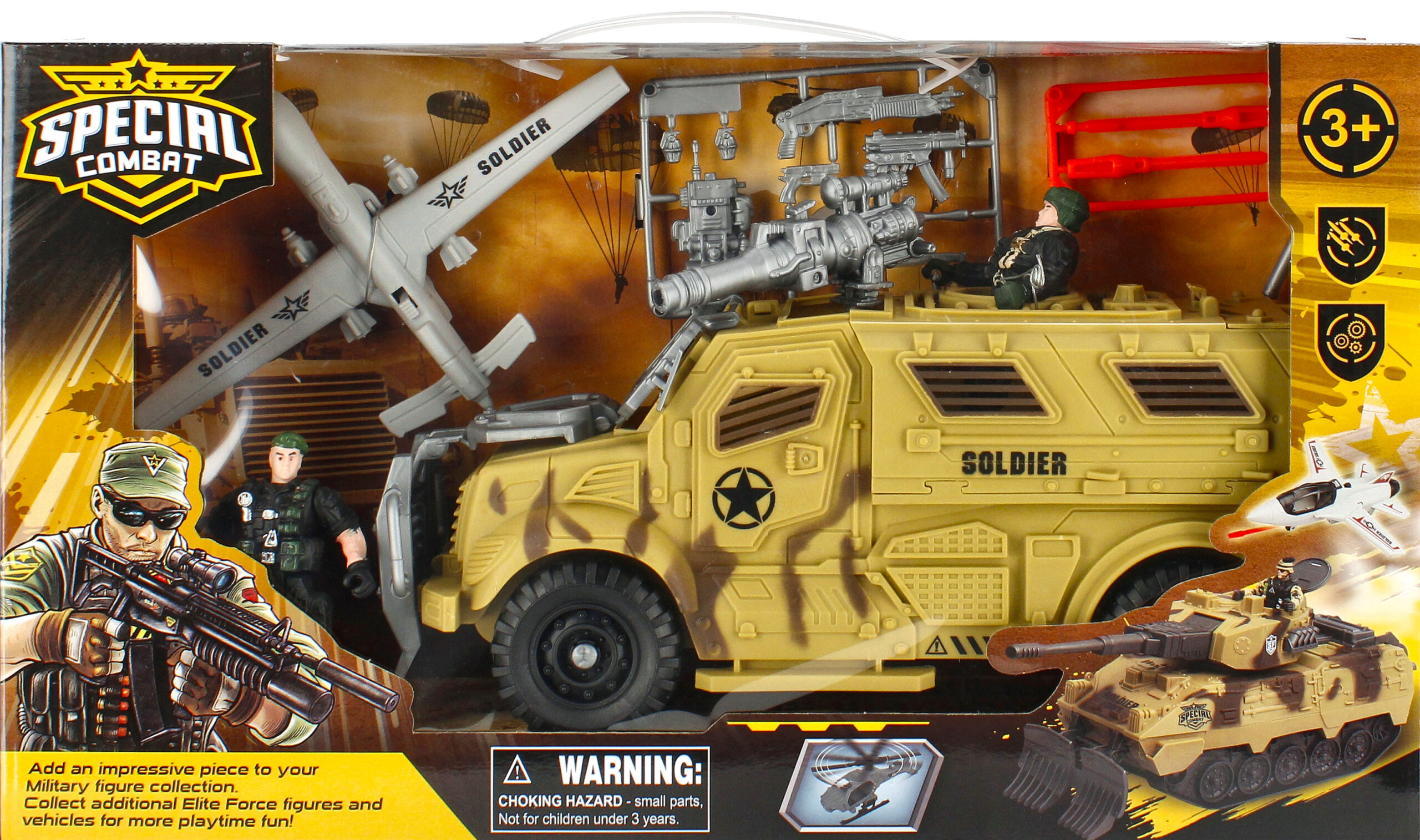 CAR - MILITARY CAR + ACCESS. WB 44X25X12