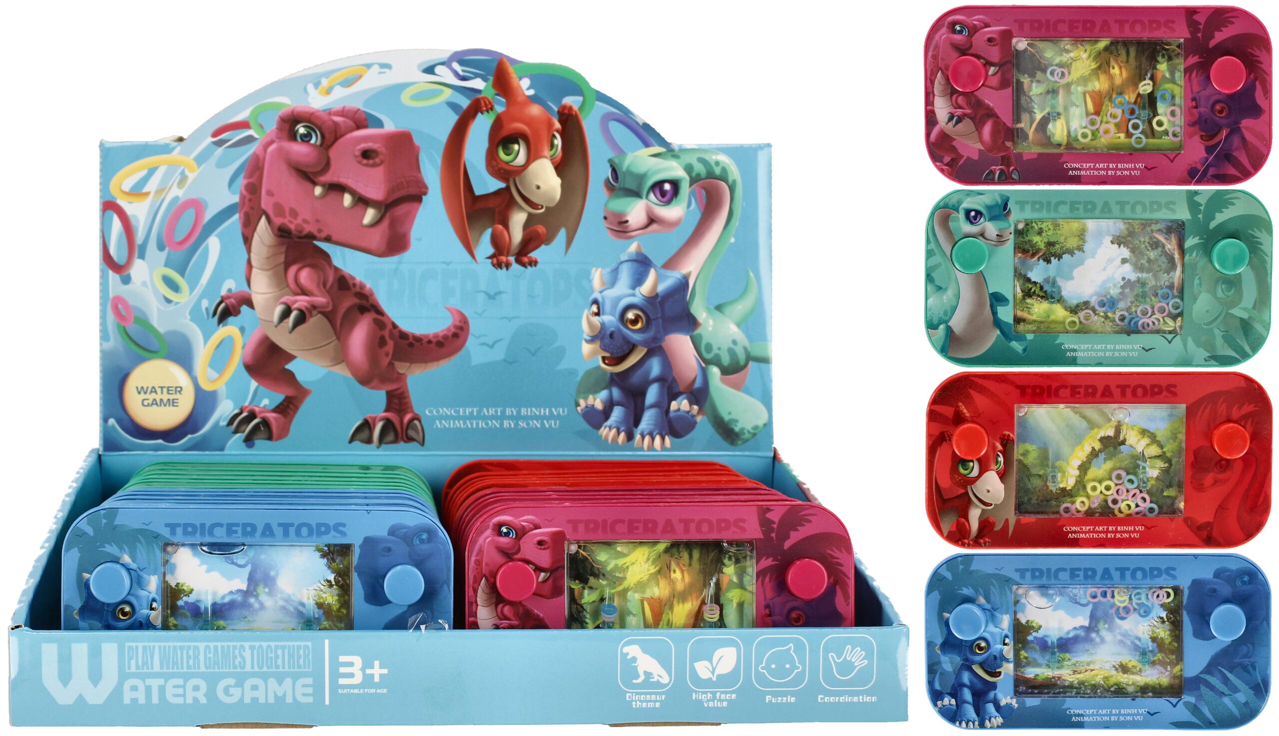 GAME - WATER GAME DINO DISP 15X8X2