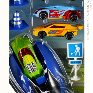 CAR - RACING CAR MET LAUNCHER WB 14X28X6
