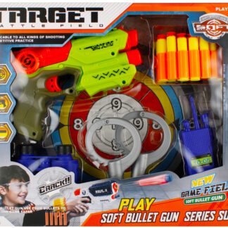 GUN - SHOOTING GAME + ACCESS. BOX  36X32X7