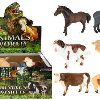 ANIMALS - FARM ANIMALS DISP 18CM