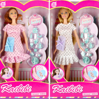 DOLL 29CM + ACCESS PREGNANT WB 16X33X6