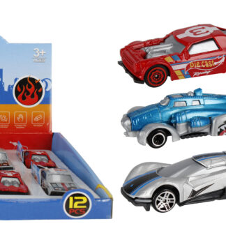 CAR - RACING CAR MET 7CM MIX DISP 7CM