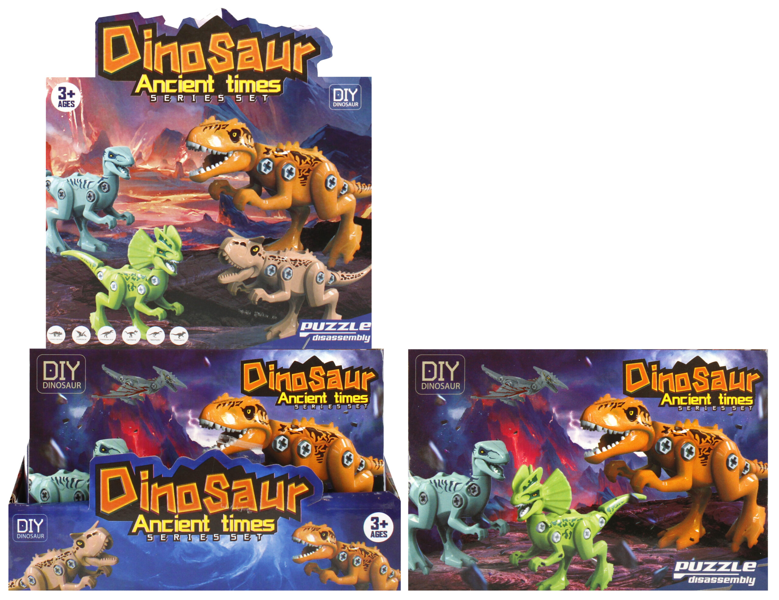 DINOSAUR DIY SET DISP 12X8X4