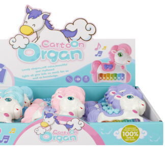BABY TOYS - PIANO B/O UNICORN DISP 12CM