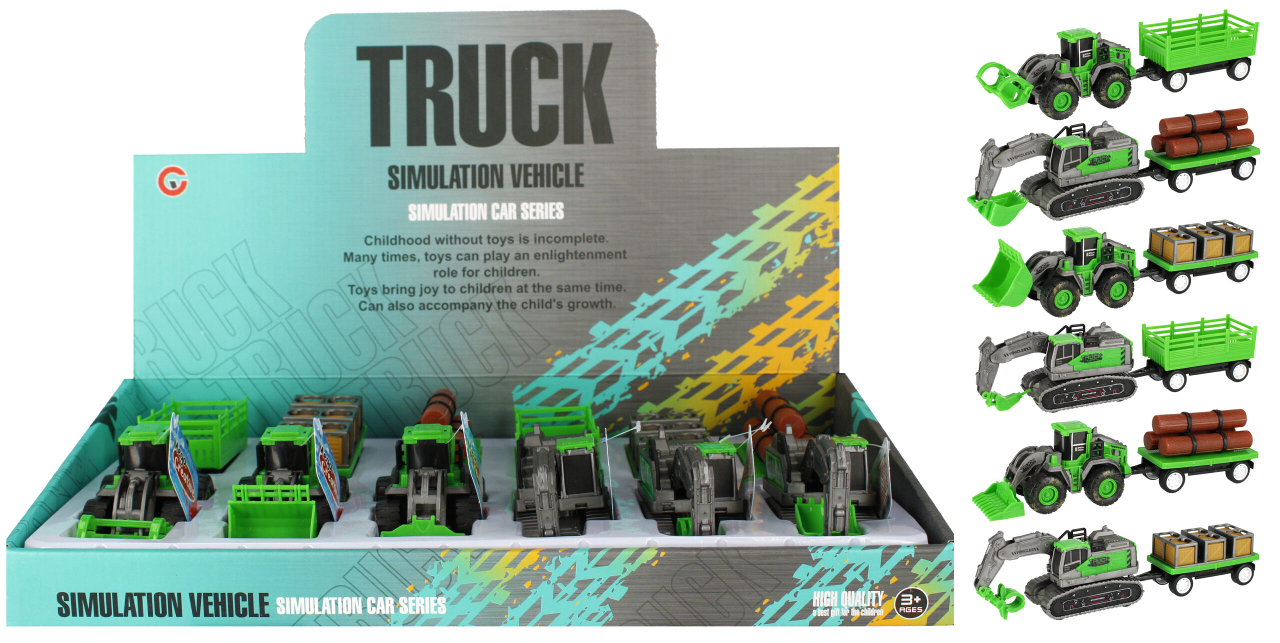 CAR - CONSTRUCTION CAR DISP 25CM