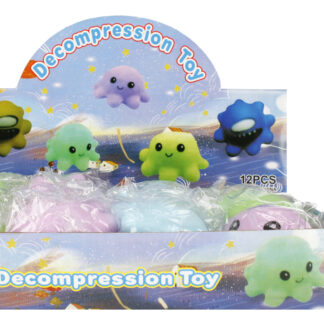 SQUEZZE BALL OCTOPUS DISP 9CM