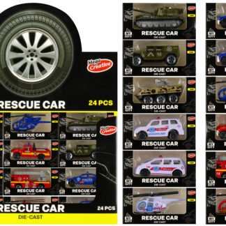 MY CITY CAR - RESCUE CAR MET MY CITY DISP  11X5X4