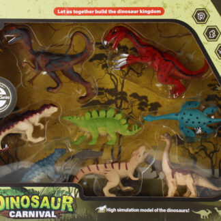 DINOSAUR SET 8PCS WB 29X23X6