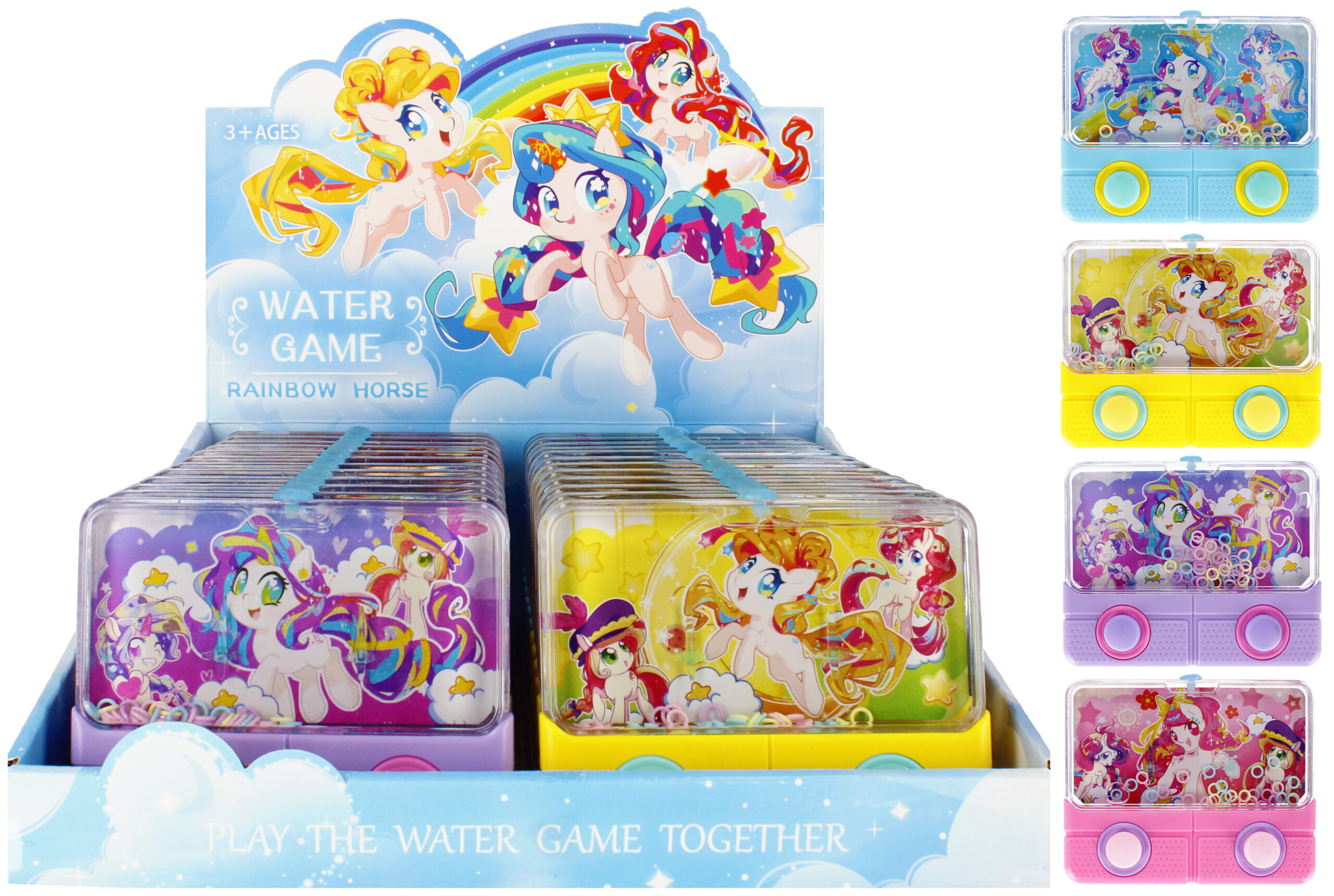 GAME - WATER GAME RAINBOW HORSE DISP 14X11X2