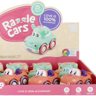CARTOON CAR - ANIMALS CAR DISP 10CM