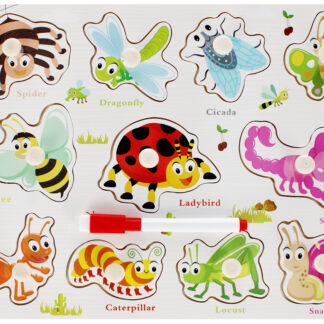 BABY TOYS - PUZZLE WOODEN INSECT PCV 30X23X2