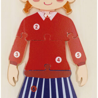 BABY TOYS - PUZZLE WOODEN PUZZLE GIRL PCV 15X32