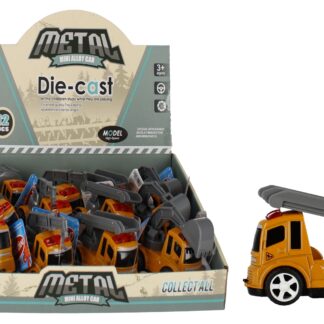 CAR - CONSTRUCTION CAR MET DISP 8CM