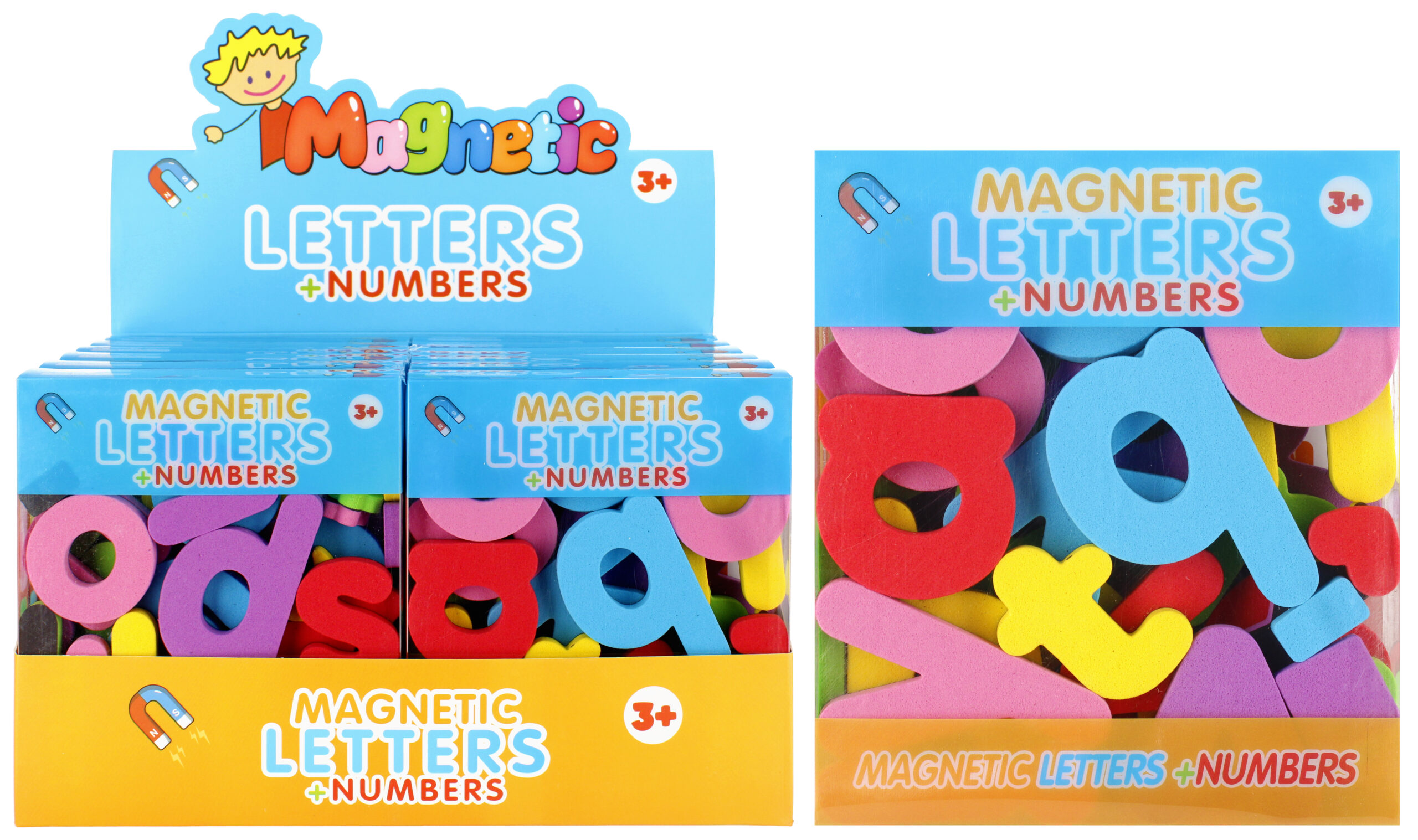 EDUCATIONAL LETTERS/NUMBERS MAGNETIC DISP 10X12X3