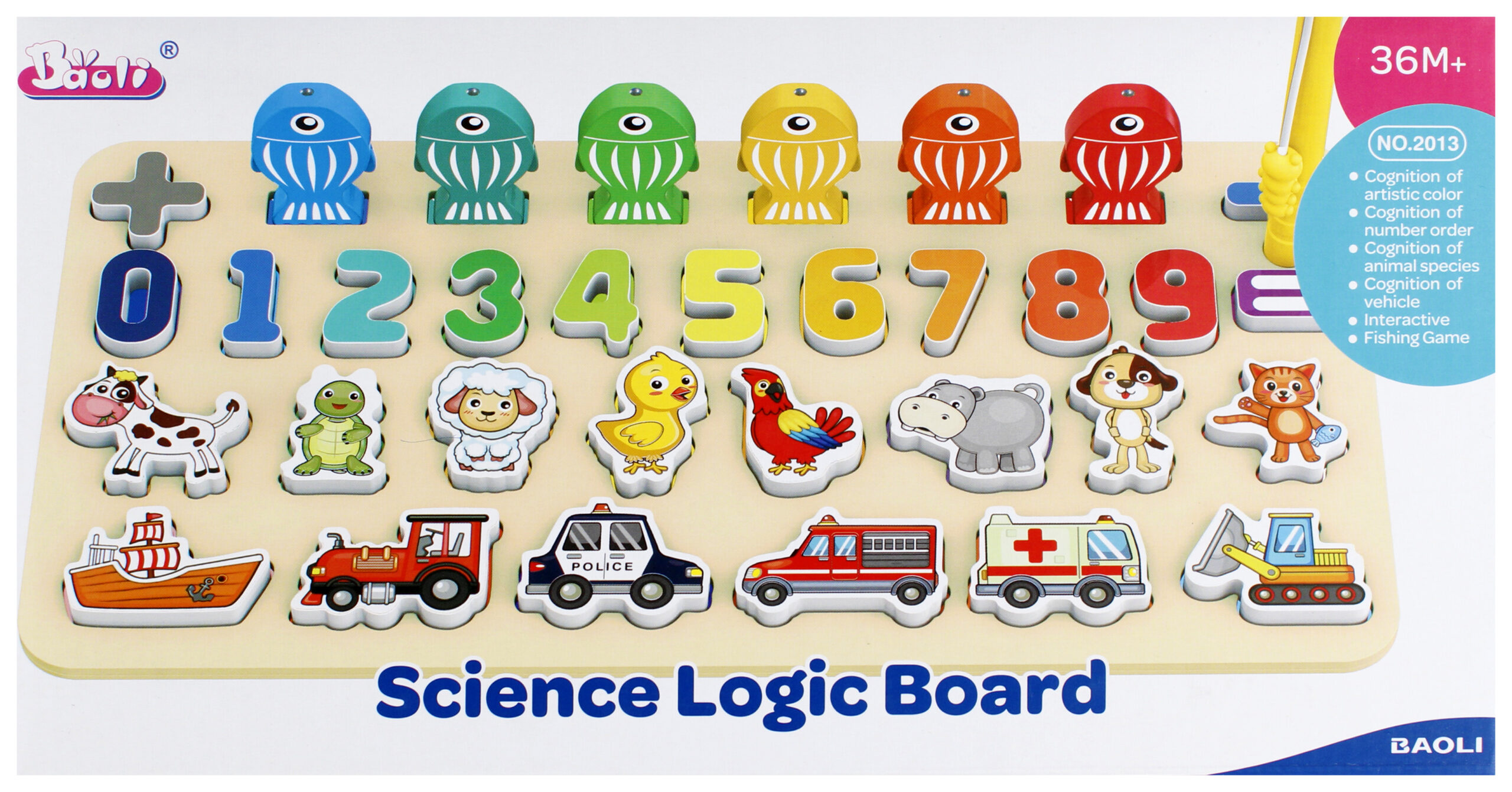 GAME - EDUCATIONAL PUZZLE BOX 33X17X3