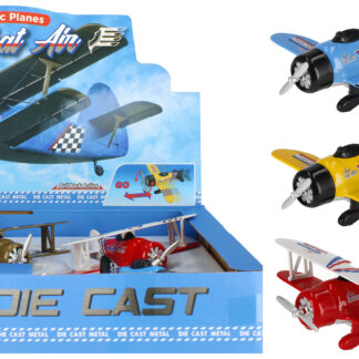 PLANE DIE CAST B/O DISP 12X16