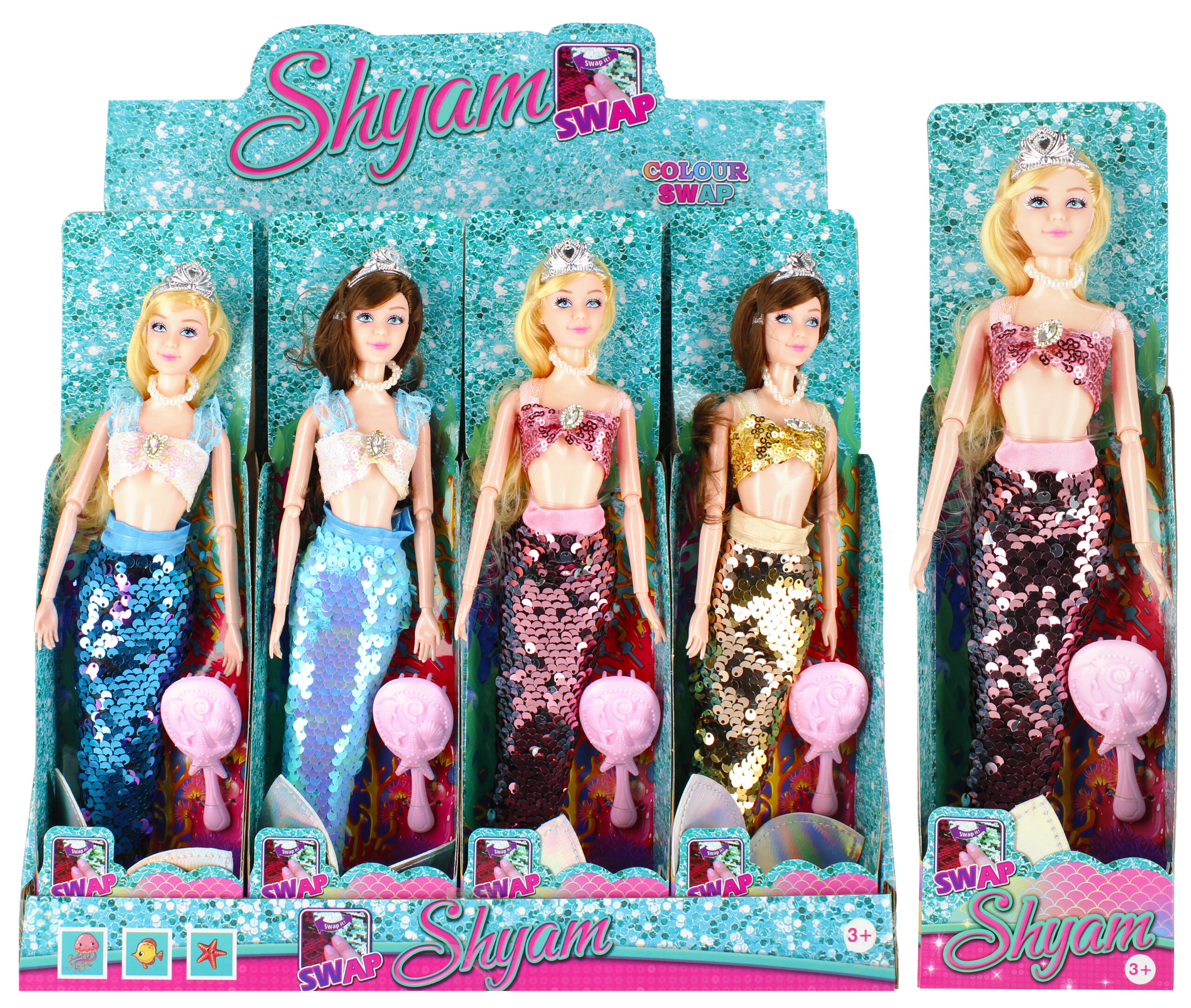 DOLL - MERMAID DOLL 29CM DISP 9X33X5