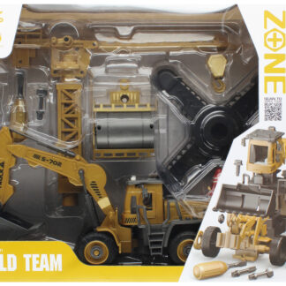 CAR - CONSTRUCTION CAR B/O DYI SET WB 40X32X12