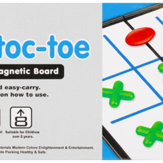 GAME - TIC TAC TOE GAME MAGNETIC COLOUR BOX 13X7X3