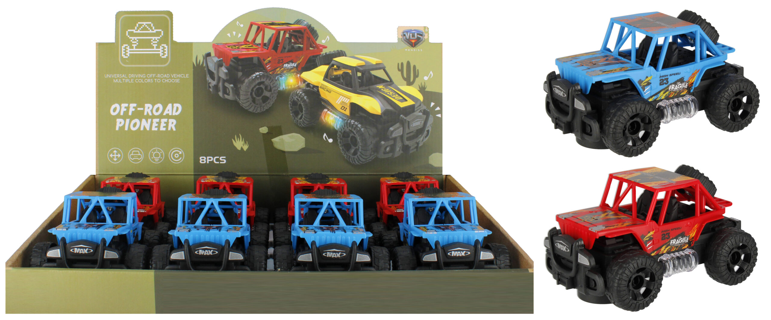 CAR - OFF ROAD CAR B/O DISP 14CM