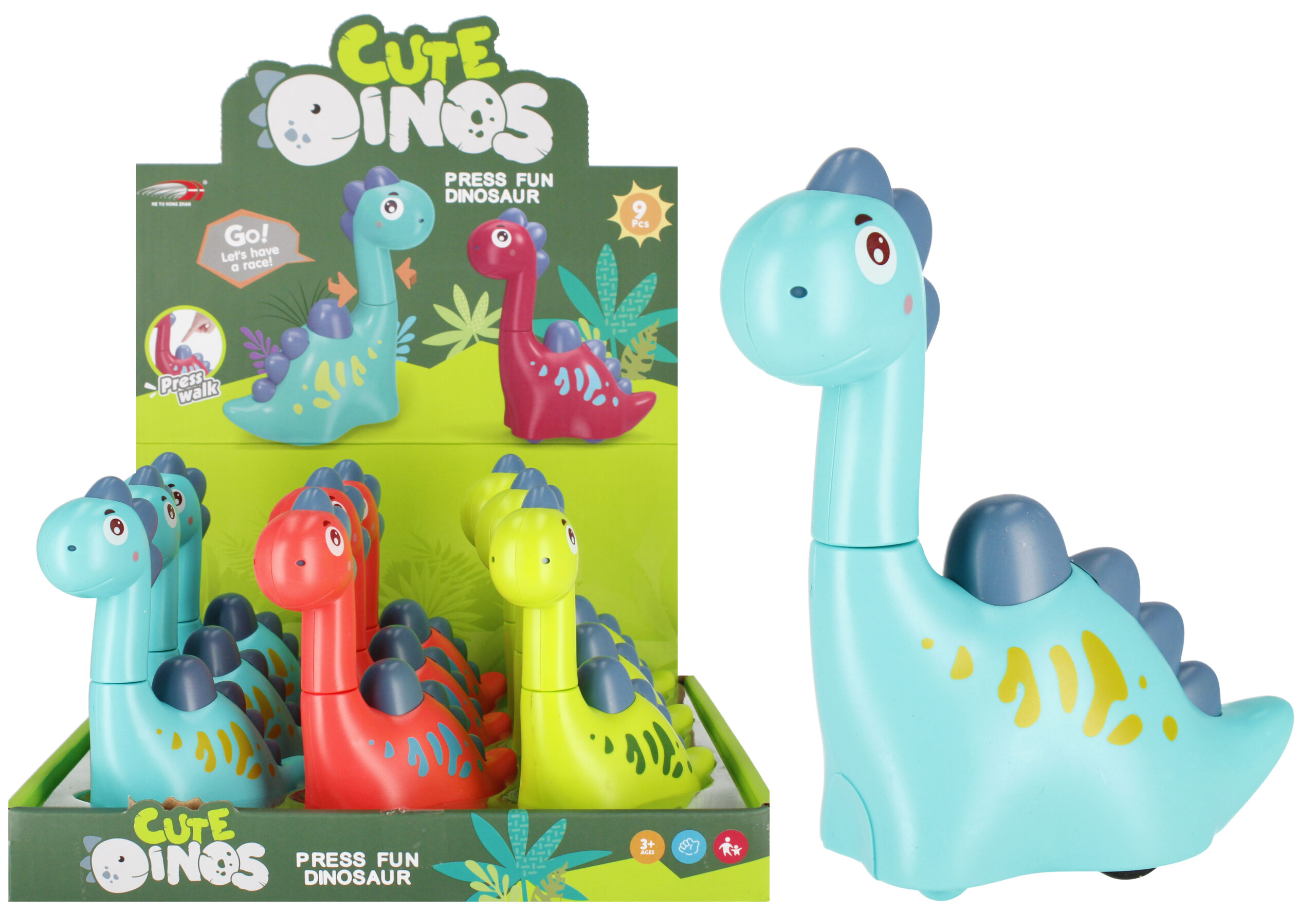 ANIMALS - CARTOON press DINO 15CM