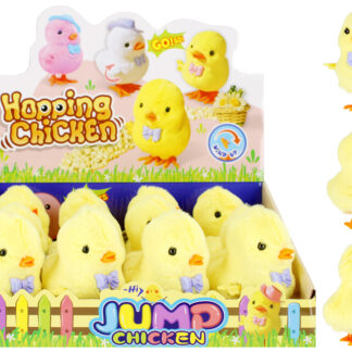 ANIMALS - CARTOON wind up CHICKEN DISP 10CM